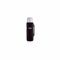 Thermos 190754 Stainless King Flask, Stainless Steel, Matt Black, 1.2 L