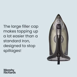 Morphy Richards Gold Crystal Clear Steam Iron - 35g Steam Output - 120g Steam Boost - 300302