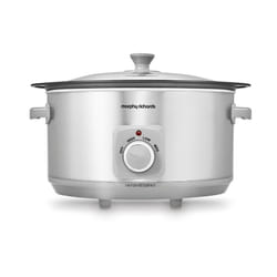 Morphy Richards 461014 Sear & Stew 6.5 Litre Aluminium Slow Cooker, One-Pot Solution, Brushed Stainless Steel