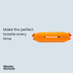 Morphy Richards Mico Microwave Toastie Sandwich Maker and Grill, Silicone Microwaveable Cookware, Non-stick Coating, Heatwave Technology, Orange,
