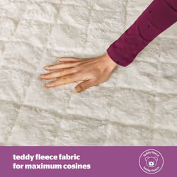 Silentnight Teddy Fleece Electric Blanket Double ? Heating Underblanket with 3 Heat Settings, Easy Fit Elasticated Straps and Overheat Protection ?