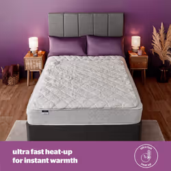 Silentnight Teddy Fleece Electric Blanket Double ? Heating Underblanket with 3 Heat Settings, Easy Fit Elasticated Straps and Overheat Protection ?