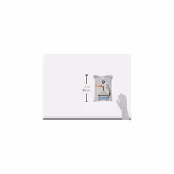 Brabantia PerfectFit Bin Liners (Size M/60 Litre) High Quality Thick Plastic Trash Bags with Tie Tape Drawstring Handles (30 Bags), White