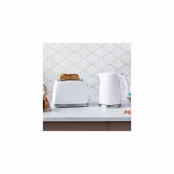Russell Hobbs 26050 Cordless Electric Kettle - Contemporary Honeycomb Design with Fast Boil and Boil Dry Protection, 1.7 Litre, 3000 W, White