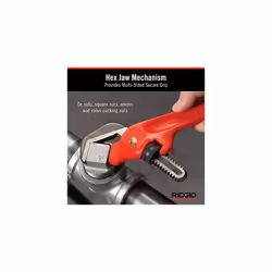 RIDGID 31305 Model E-110 Hex Wrench, 9-1/2-inch Offset Hex Wrench,Red, Black