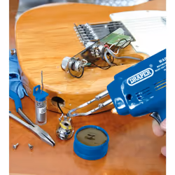 Draper 71420 5-Piece 230-Volt 100-Watt Soldering Gun Kit, Blue