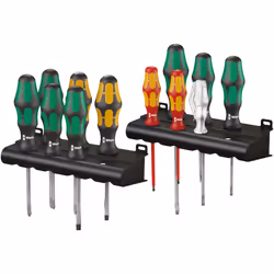 Wera XXL Kraftform Plus All-Round Screwdriver Set, PH/PZ/SL, 12PC, 05051010001