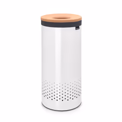 Brabantia - Laundry Bin - Cork Lid - Portable Laundry Bag Inside - Quick-drop Opening - Basket with Ventilation Holes - Non-S ...