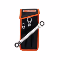 Bahco S4RM / 3T chrome vanadium steel socket wrench set, size 8mm-19mm