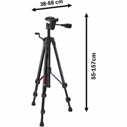 Bosch Professional Tripod for Lasers and Levels BT 150 (Height: 55 - 157 cm, thread: 1/4")