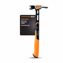 Fiskars 750230-1001 IsoCore 20 oz General Use Hammer, Carpenter Tools, Softgrip, Magnetic Nail Starter Groove, 15.5 inch,Blac ...