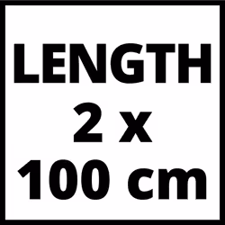 Einhell 4502118 Plunge Saw Guide Rails |, Aluminium Circular Saw Accessory With Non-Slip Underside For Precise And Straight Cuts | Silver, 2 x 1000mm