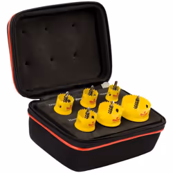 Starrett Bi-Metal Hole Saw Kit - 6 Piece KCS06001 Cordless Smooth Cutting Hole Cutter with Arbor Set - Compatible With Bosch  ...