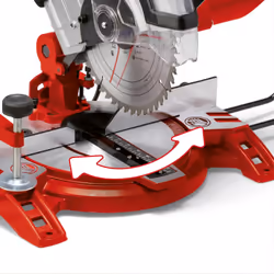 Einhell TC-MS 2112 Compound Mitre Saw - 1600W, 5000 RPM Circular Saw With Work Table, Clamp, Dust Collection, +/-45? Mitre, +/-45? Bevel - Electric