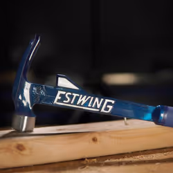 Estwing E6-24TM 24oz 16-inch Milled Face Hammertooth Hammer with Vinyl Shock Reduction Grip, Blue
