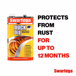 Swarfega Duck Oil Multi-Purpose Lubricant, Rust Protector, Releases Rusty Bolts, Light Degreaser, Silicone Free, 5L Can