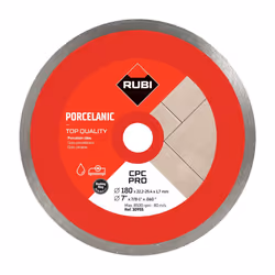 RUBI | Diamond Blade to Cut Fine Porcelain Tiles with Thicknesses of Less Than 25 mm | Recommended for Mitre Cutting | 180 mm ...