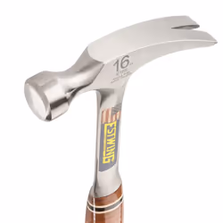 Estwing E16S 16 Oz Rip, Leather Grip Hammer, Smooth Face, 16-Ounce, 12.5-Inch, Straight Claw, Leather & Metal