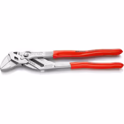 KNIPEX Pliers Wrench, Chrome-Plated, 250 mm, Grips Continuously Up to 52 mm, Fine Adjustment by Button Push, Adjustable Wrenc ...