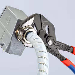 Knipex Pliers Wrench pliers and a wrench in a single tool grey atramentized, with multi-component grips 250 mm (self-service card/blister) 86 02 250