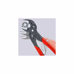 Knipex SmartGrip? Water Pump Pliers with automatic adjustment grey atramentized, with non-slip plastic coating 250 mm 85 01 250