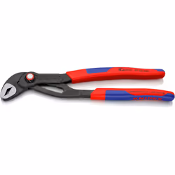 Knipex Cobra? QuickSet High-Tech Water Pump Pliers grey atramentized, with slim multi-component grips 250 mm 87 22 250