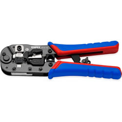Knipex Crimping Pliers for RJ45 Western plugs burnished, with multi-component grips 191 mm 97 51 13