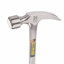 Estwing E3/24S Straight Claw Framing Hammer - Vinyl Grip,Silver,680g (24oz)