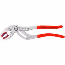 Knipex Siphon and Connector Pliers chrome-plated, with non-slip plastic coating 250 mm 81 13 250