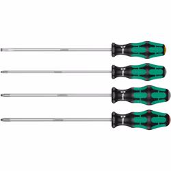 Wera 335/350/355/4 Kraftform Plus Lasertip Screwdriver set, PH/PZ/SL, 4pc, 05347736002