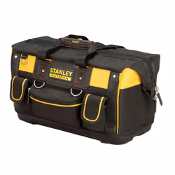 STANLEY FATMAX Open Mouth Rigid Tool Bag with Storage Compartment, Multi-Pockets Storage Organiser, 20 Inch, FMST1-71180