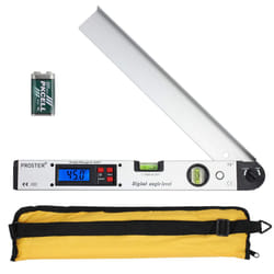 Proster Angle Finder 0-225? Digital Protractor with Battery and Pouch 400mm/16 inch Angle Ruler with Spirit Levels and Backlit LCD Digital Angle