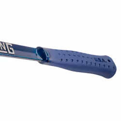Estwing E6-24T 24oz 16-inch Smooth Face Hammertooth Hammer with Vinyl Shock Reduction Grip, Blue