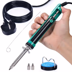 YIHUA 929D-V Electric Vacuum Desoldering Iron Soldering Iron Kit Solder Sucker Desoldering Pump with Shorter Charging Handle  ...