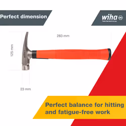 Wiha SB846300E Electrician's, 300 g Hammer Head, Red