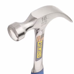 Estwing ESTE316C 14-218 16-Ounce Claw Hammer with Nylon Vinyl Cushion Grip Handle, Smooth Face, 1-Pack, Blue, White