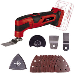 Einhell Power X-Change Cordless Multi Tool - 18V Multi-Use Cutting And Sanding Tool For Wood, Plastic And Metal - TC-MG 18 Li Oscillating Multi Tools