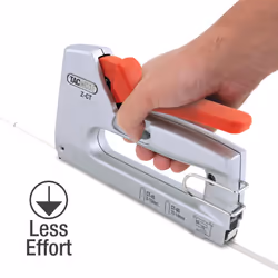 Tacwise 1787 Z-CT Heavy Duty Duo Metal Cable Tacker with 25,000 White Staples, Uses CT-45 and CT-60 Staples