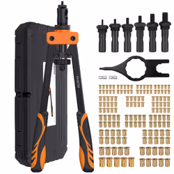 Proster 14" Rivet Nut Tool with 6pcs Metric Mandrels 150 PCS M3-M10 Heavy Duty Rivet Nut Thread Setter Kit Rivet Nut Gun with ...