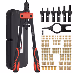 Proster Rivet Nut Tool 14" Rivet Nut Gun with 150Pcs M3 M4 M5 M6 M8 M10 Rivet Nuts 6Pcs Metric Mandrels Heavy Duty Hand RIV N ...