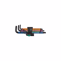 Wera 950 SPKL/9 SM N SB Multicolour BlackLaser L-key set, 9pc, Metric, 1.5-10mm, 05073593001