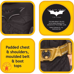 Rubie's Dark Knight Rises Costume, Mens Batman Muscle Costume Style 2, Large, CHEST 42 - 44", WAIST 34 - 36", INSEAM 33"
