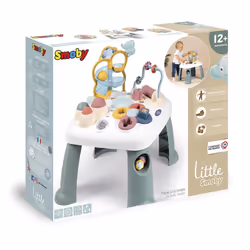 Smoby - Little Activity Table ? Floor Play Tray to Standing Play Table ? This Toy Grows with Your Child; Includes Shape Sorte ...