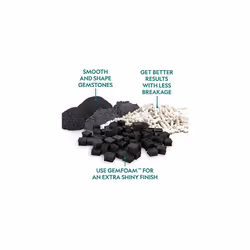 NATIONAL GEOGRAPHIC Rock Tumbler Refill Kit - Rock Tumbling Supplies including Rock Tumbler Grit and Polish Refill, Ceramic Media, GemFoam, 1.36 kg