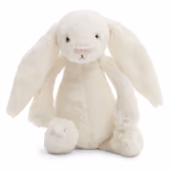 Jellycat Bashful Cream Bunny Stuffed Animal, Small, 7 inches