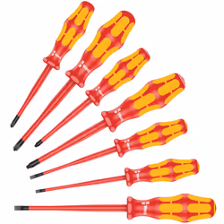 Wera 05135961001 Screwdriver Set Kraftform PlusSerie 100" 160iSS-7 pcs, Red-Yellow
