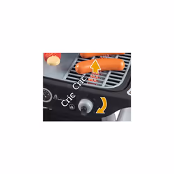Smoby - BBQ Grill - Barbecue pour enfant - 18 accessoires - Fonctions flammes r?tractables et boutons sonores - Fabriqu? en France