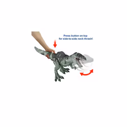 Jurassic World Dominion Dinosaur Toy, Strike N Roar Giganotosaurus, Action Figure with Striking Motion and Sounds, GYW86