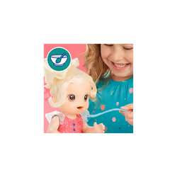 Baby Alive Magical Mixer Baby Doll Strawberry Shake with Blender Accessories, Drinks, Wets, Eats, Blonde Hair Toy for Children Aged 3 and Up