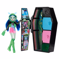 Monster High Doll and Fashion Set, Ghoulia Yelps Doll, Skulltimate Secrets: Neon Frights, Dress-Up Locker with 19+ Surprises, ...